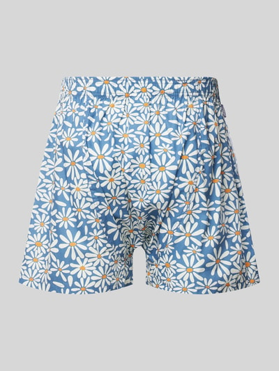 POCKIES Boxershorts mit Motiv-Print Modell 'Blue Daisies' Bleu 3