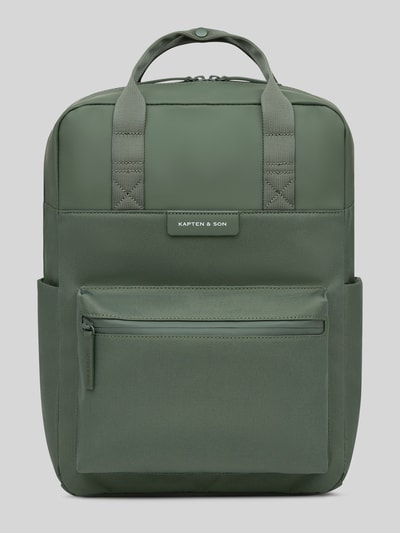 Kapten & Son Rucksack mit Label-Detail Schilf 1