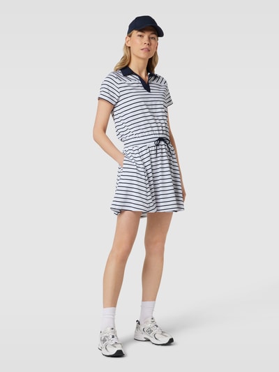 Polo Ralph Lauren Minikleid mit Streifenmuster Weiss 1