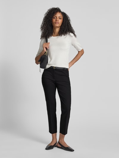 Christian Berg Woman Selection Regular Fit Stoffhose mit Bügelfalten Black 1