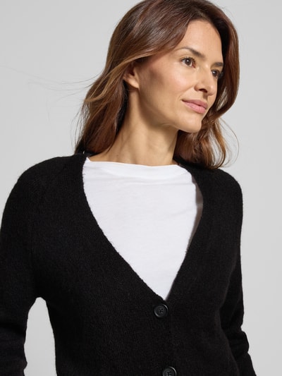 ICHI Kurtka z dzianiny z dodatkiem wełny z alpaki model ‘Kamara’ Czarny 3