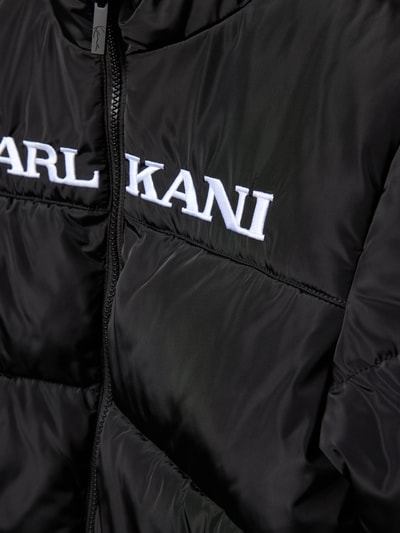 KARL KANI Kurtka pikowana z wyhaftowanym logo Czarny 2