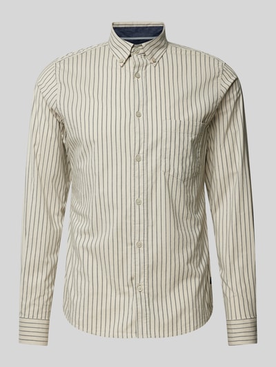 s.Oliver RED LABEL Slim fit vrijetijdsoverhemd met borstzak Beige - 2