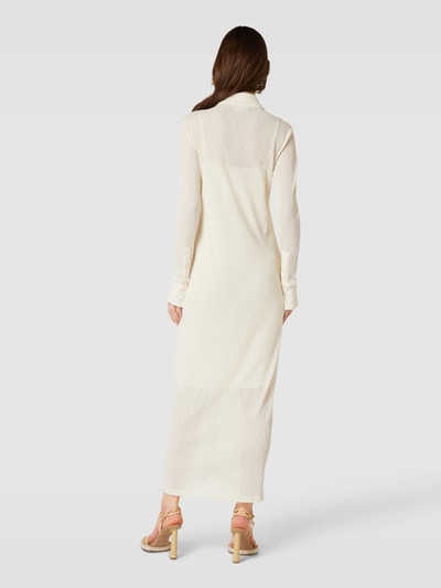 Calvin Klein Womenswear Tricotjurk met ribstructuur Offwhite - 5