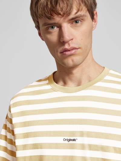 Jack & Jones T-Shirt mit Label-Print Modell 'VESTERBRO' Oliv 3