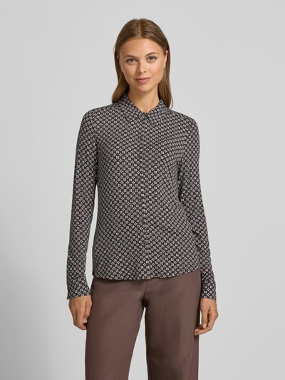 Marc O'Polo Regular Fit Hemdbluse aus Viskose-Mix Dunkelbraun 4