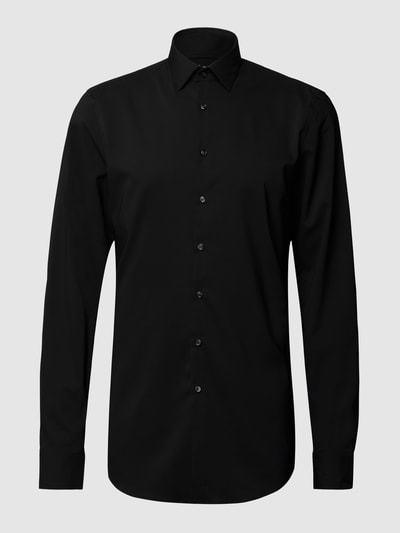 Jake*s Koszula biznesowa o kroju slim fit z kołnierzykiem typu kent Jake*s Czarny 2