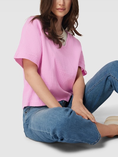 Vero Moda Top bluzkowy z dekoltem w serek model ‘NATALI’ Różowy 3