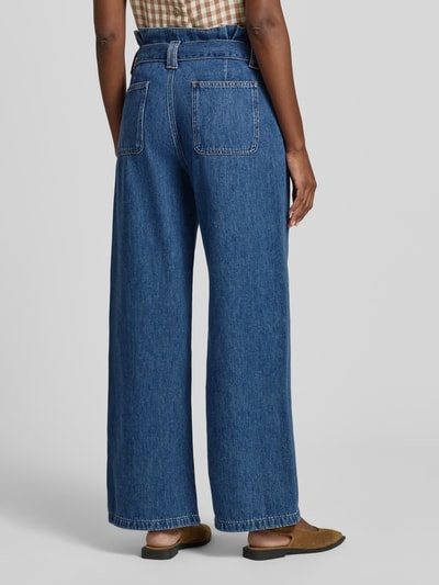 Jake*s Casual Jeans mit aufgesetzten Taschen und Gürtel Jeansblau 5