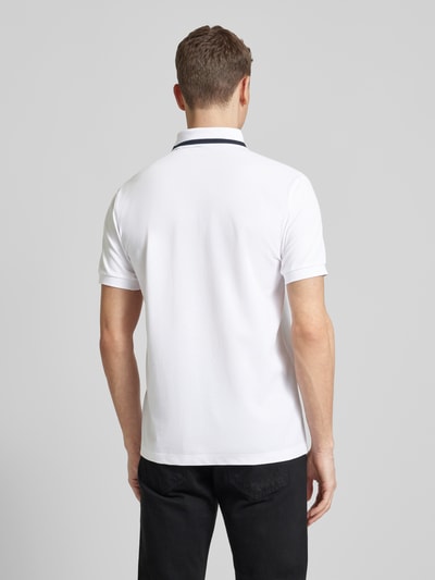 Christian Berg Men Regular Fit Poloshirt mit Logo-Print Weiss 5