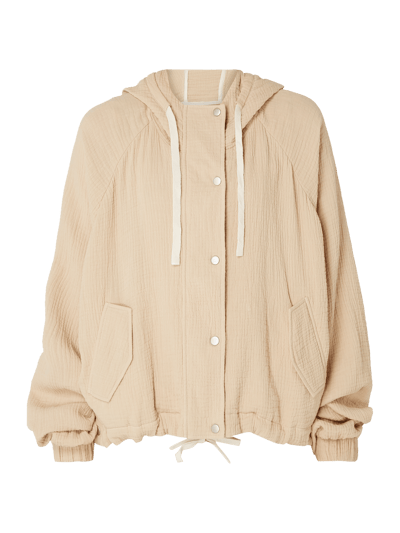 REVIEW Sweatjacke mit Fledermausärmeln Beige 2