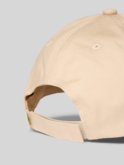 Knowledge Cotton Apparel Basecap mit Motiv-Stitching Beige 3