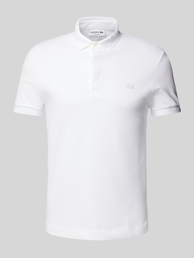 Lacoste Regular Fit Poloshirt mit Label-Patch Modell 'CORE PIQUE' Weiss 1