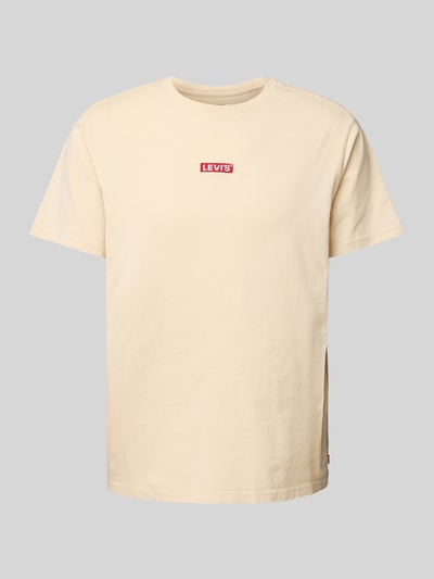 Levi's® T-shirt met labelstitching Beige - 2