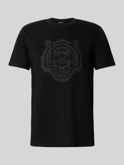 Antony Morato Regular fit T-shirt met dierenprint, model 'Jer' Zwart - 2