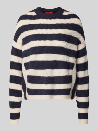 MAX&Co. Boxy Fit Strickpullover aus reinem Kaschmir Modell 'BRANDY' Marine 2