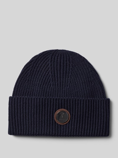 JOOP! Collection Beanie mit Label-Badge Modell 'Feranto' Marine 1