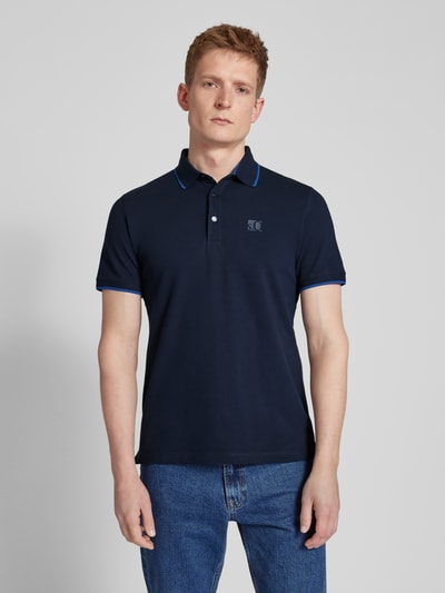 s.Oliver RED LABEL Poloshirt met labeldetail Donkerblauw - 4