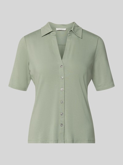 Marc O'Polo regular fit 3/4-shirt van viscosemix Lichtgroen - 2