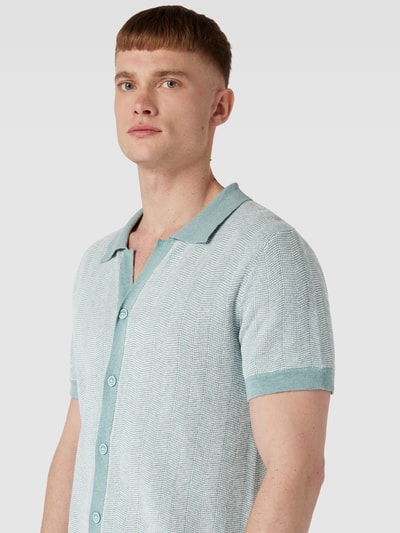 Colours & Sons Freizeithemd mit Umlegekragen Mint 3