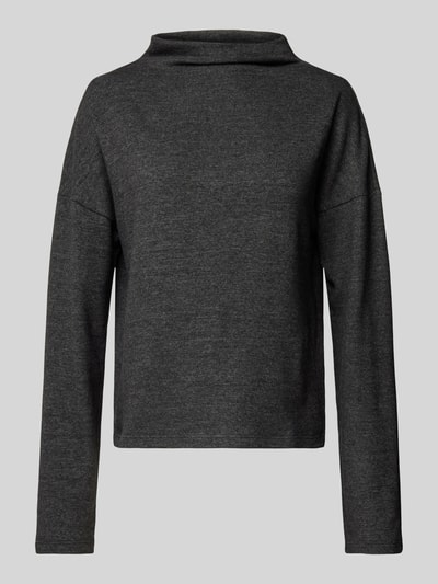 Vero Moda Sweter z dzianiny o kroju regular fit z półgolfem model ‘BELLA’ Metaliczny czarny 2