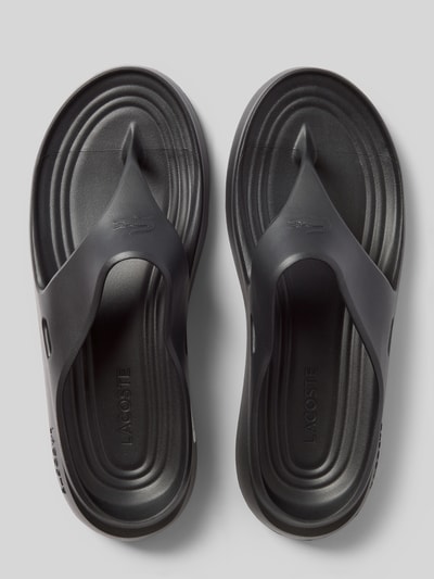 Lacoste Flip Flops mit Label-Prägung Anthrazit 3