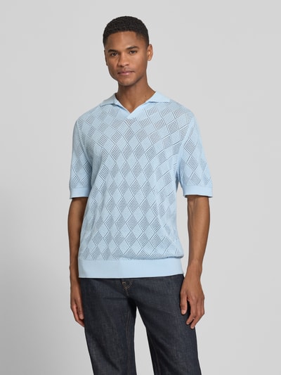 Selected Homme Regular Fit Poloshirt aus reiner Baumwolle Modell 'ARCO' Bleu 4
