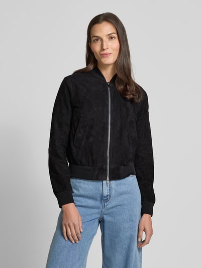 Peuterey Blouson in Leder-Optik Modell 'Choisya' Marine 4