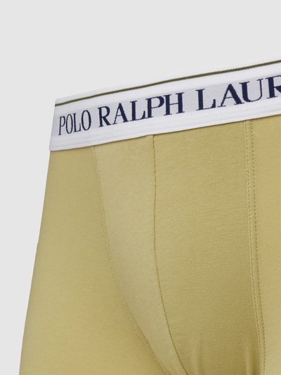 Polo Ralph Lauren Underwear Obcisłe bokserki z elastycznym paskiem z logo w zestawie 3 szt. Oliwkowy 2