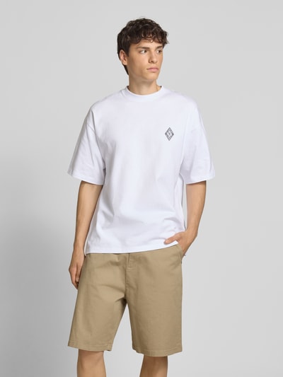 REVIEW T-shirt met ronde hals Wit - 4