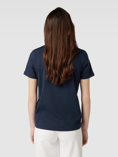 comma Casual Identity T-shirt met ronde hals Marineblauw - 5