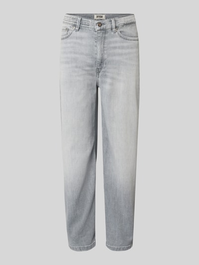 Produktfoto, Barrel Fit Jeans im Used-Look Modell 'FLOWN' von Drykorn, Damen Jeans aus Baumwoll-Mix mit Stretch-Anteil, graue Waschung, Bundweite 41 cm, Innenbeinlänge 66 cm