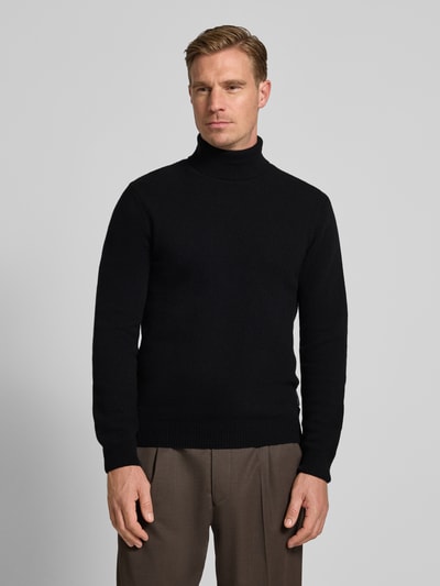 Casual Friday Strickpullover mit Rollkragen Anthrazit Melange 4