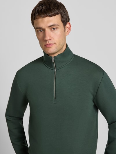 SELECTED HOMME Regular Fit Sweatshirt aus Viskose-Mix Modell 'EMANUEL' Dunkelgruen 3