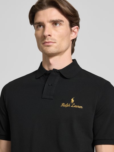 Polo Ralph Lauren Classic Fit Poloshirt mit Label-Stitching Black 3