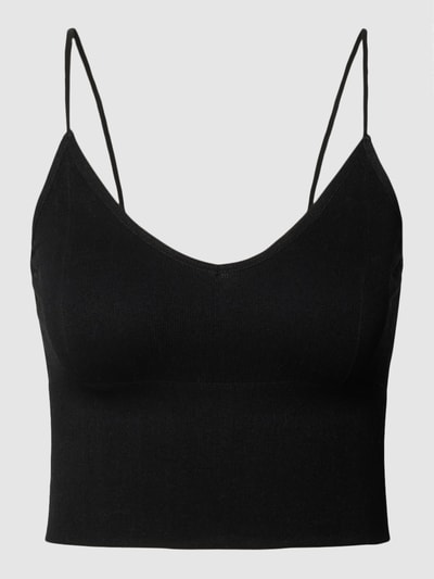 REVIEW Crop Top in Ripp-Optik Black 2