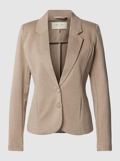 FREE/QUENT Blazer met reverskraag, model 'NANNI' Taupe gemêleerd - 2