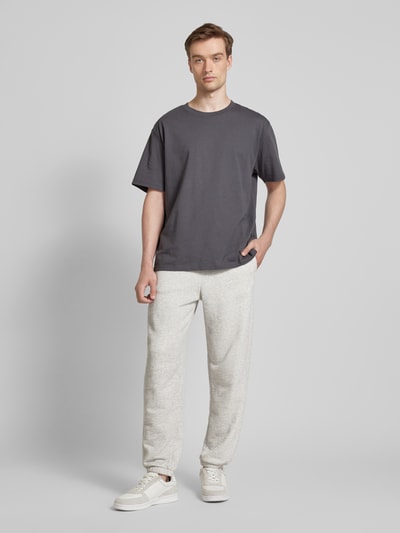 American Vintage Sweatpants in melierter Optik Modell 'KODYTOWN' Hellgrau 1