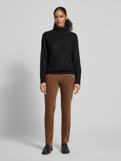 Marc Cain Hose mit elastischem Bund Mittelbraun 1