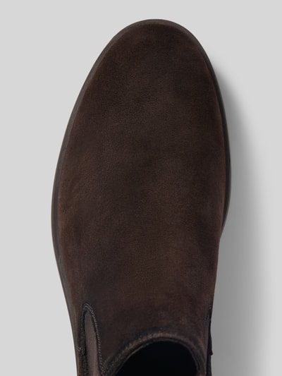 Lloyd Chelsea boots van leer met treklus, model 'NYMAD' Donkerbruin - 3