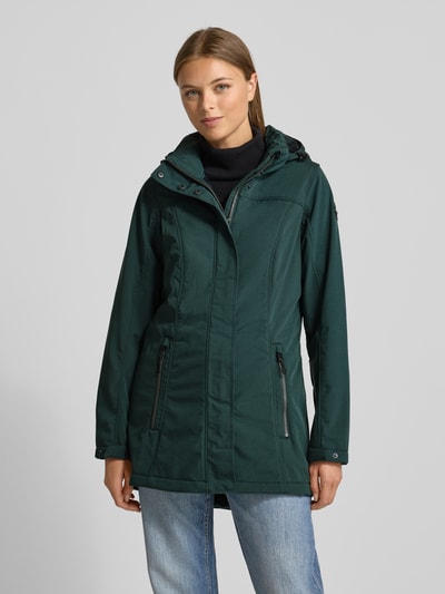 G.I.G.A. DX Jacke mit Kapuze und Reißverschlusstaschen Dunkelgruen Melange 4