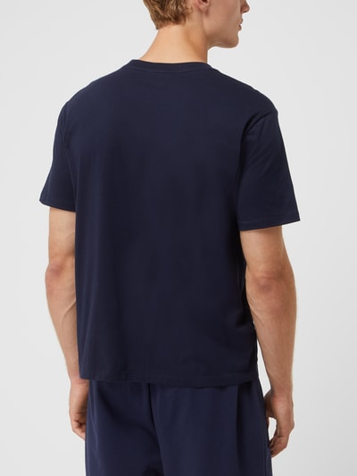 Lacoste T-Shirt mit Label-Detail Modell 'Croco Flock' Marine 5