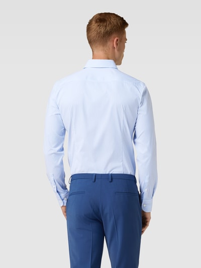 BOSS Slim Fit Business-Hemd mit Streifenmuster Bleu 5