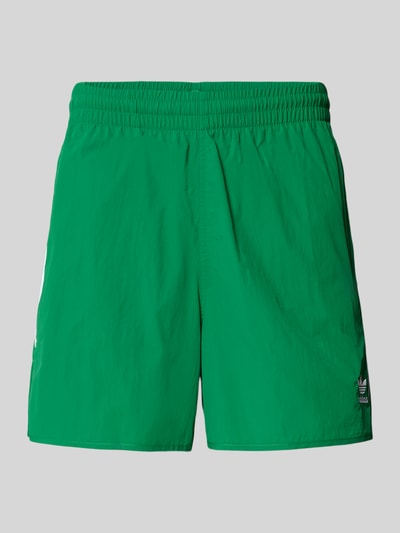 adidas Originals Korte broek met labelstitching Lichtgroen - 2