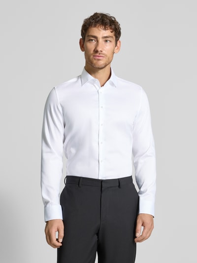 SEIDENSTICKER Koszula biznesowa o kroju slim fit z listwą guzikową Biały 4
