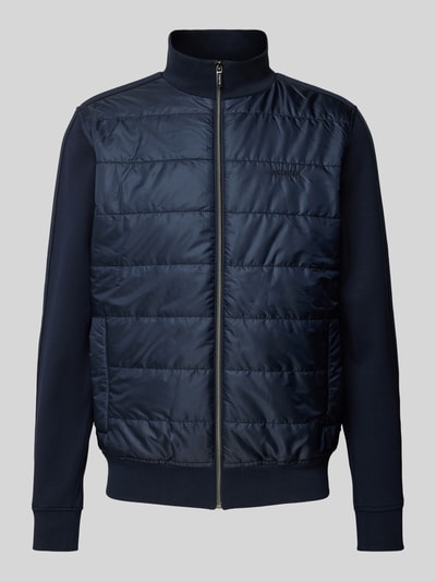 HECHTER PARIS Sweatjacke mit Label-Stitching Marine 2