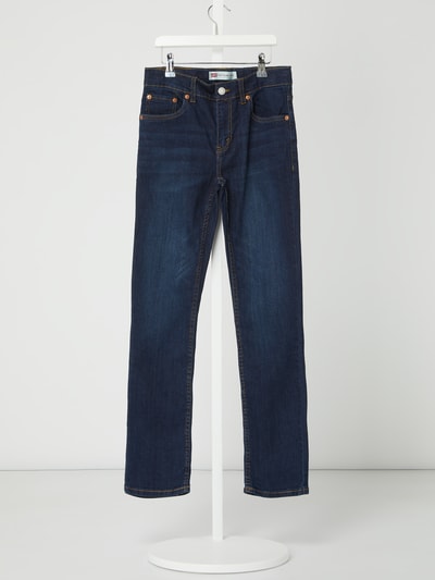 Levi’s® Kids Jeansy o kroju slim tapered fit z dodatkiem streczu model ‘512’ Jeansowy niebieski 1