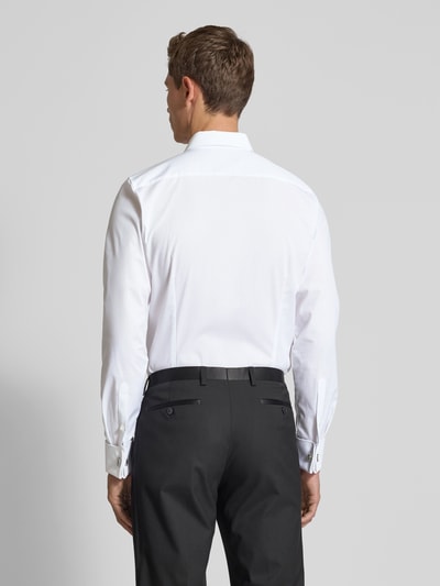 OLYMP No. Six Koszula biznesowa o kroju slim fit z kołnierzykiem typu kent model ‘URBAN KENT’ Biały 5