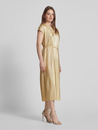 B.Young Midikleid mit Rundhalsausschnitt Modell 'PILLE' Gold 1