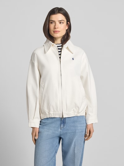 Polo Ralph Lauren Regular Fit Bomberjacke aus reiner Baumwolle Ecru 4